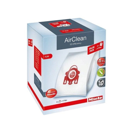 MIELE AIRCLEAN VACUUM FILTER & BAGS (3D F/J/M VALUE PACK) 8 PACK - 10455190