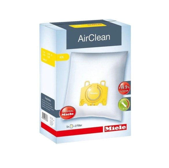 MIELE AIRCLEAN VACUUM FILTER & BAGS (3D K/K DUSTBAGS) 5 BAGS, 1 MOTOR FILTER, 1 AIRCLEAN FILTER - 10123240
