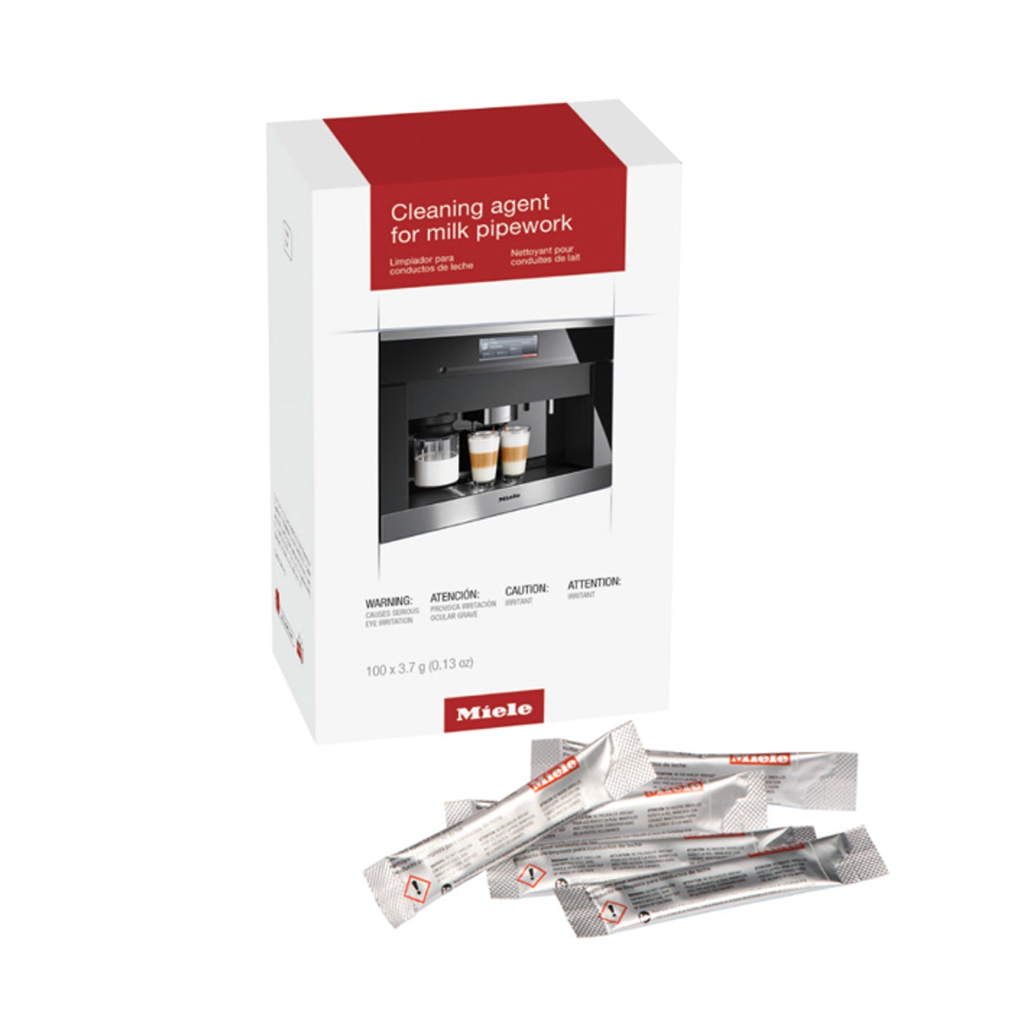 MIELE CLEANING SOLUTION FOR MILK PIPEWORK IN AUTOMATIC COFFEE MACHINES - 100PK - 10182210